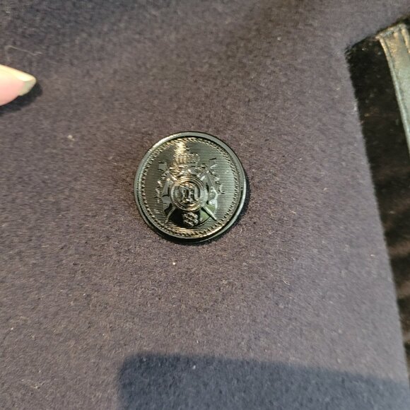 The Kooples Women's Navy Wool Peacoat Size EU 32 /XS-S - Picture 9 of 14